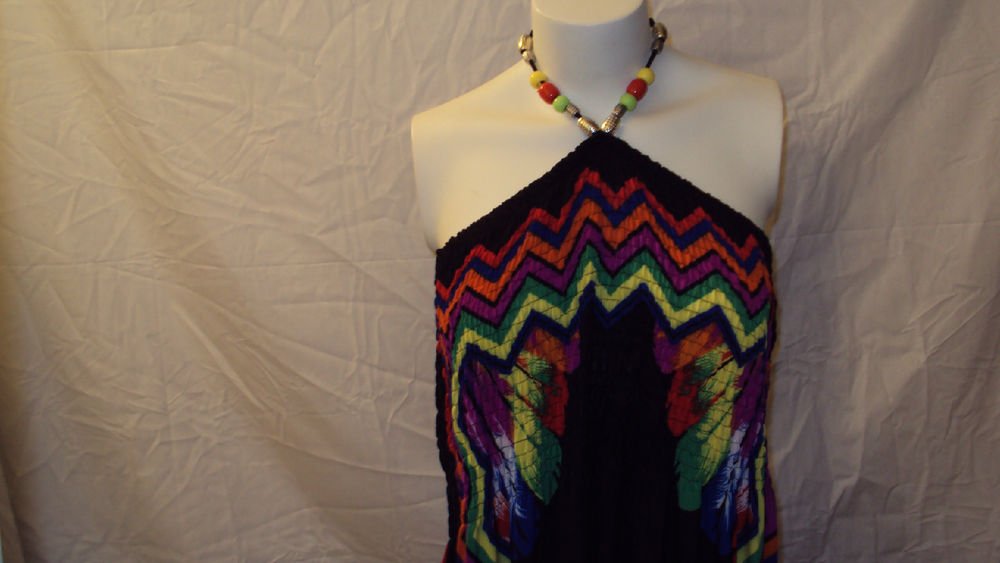WOMENS INDIAN DESIGN SUMMER BEACH PARTY MAXI DRESS SIZE 1X 3X