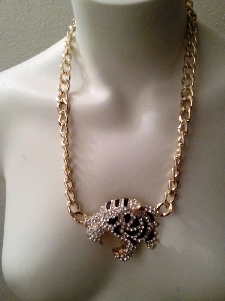 LOT OF 3 UNISEX CHAINS WITH A TIGER THEME