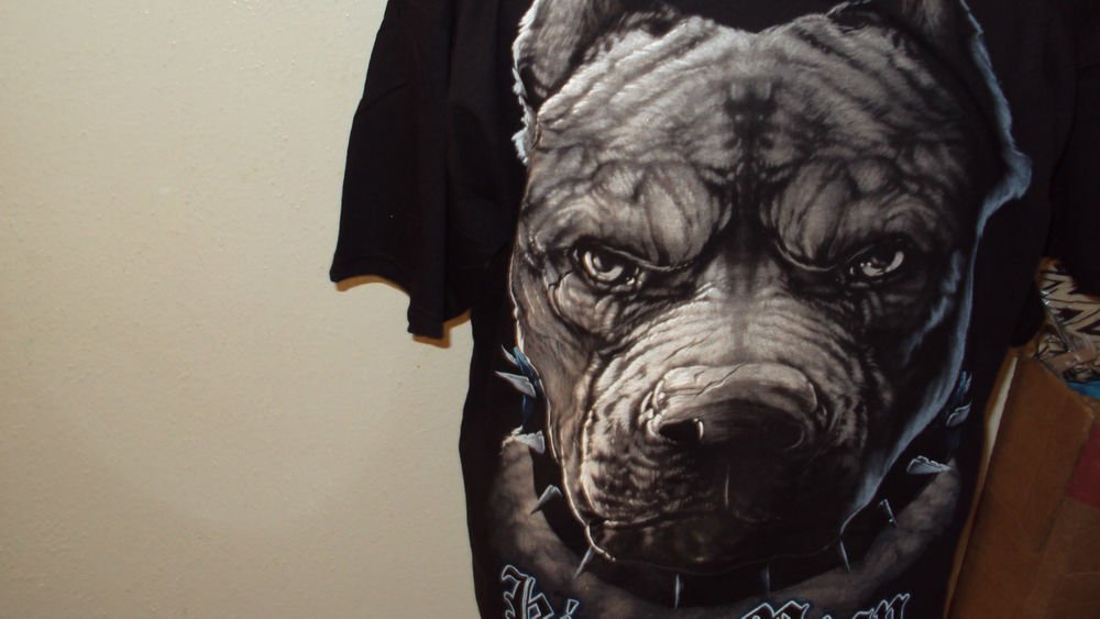 MENS GRAPHIC COTTON BULLDOG T-SHIRT L XL