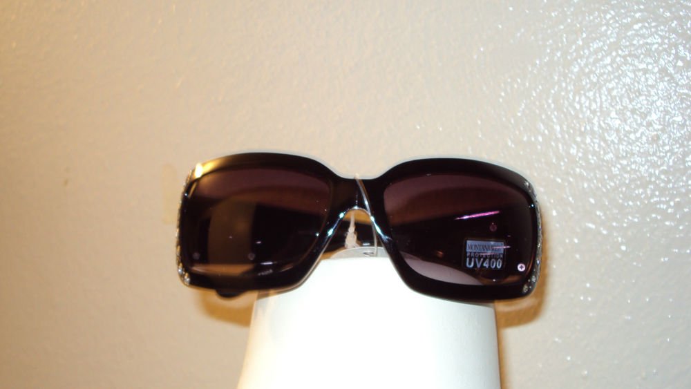 MONTANA WEST COWGIRL UV400 SUN GLASSES WITH DECORATIVE RHINESTONES ON THE SIDES