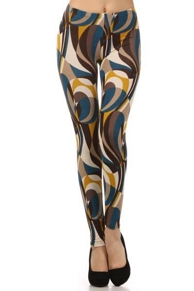WOMENS CASUAL TEAL BLUE MUSTARD YELLOW LEGGINGS S M L