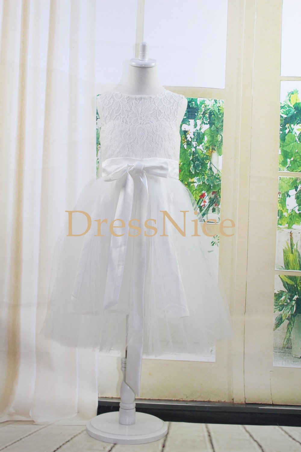 new ivory lace flower girl dress,toddler lace dress,girl lace dress