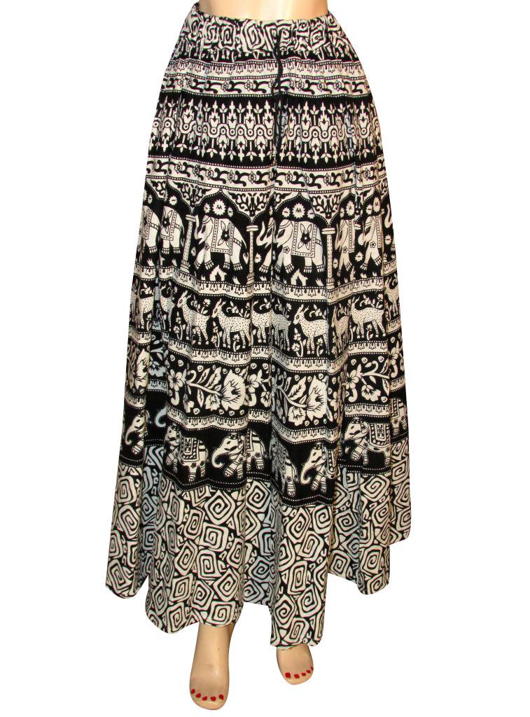 Summer Wear Long Skirt Beach Casual Party Wear Boho Woman skirts Indian Style