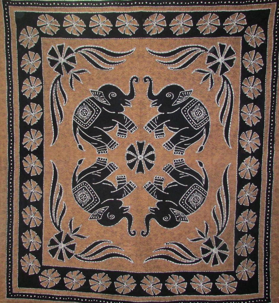 Wall Hanging Bed Cover Indian Boho Decor Curtain Hippie Tapestry Elephant Picnic