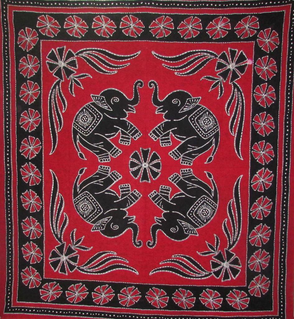 Wall Hanging Bed Cover Indian Bohemian Decor Curtain Hippie Tapestry Elephant
