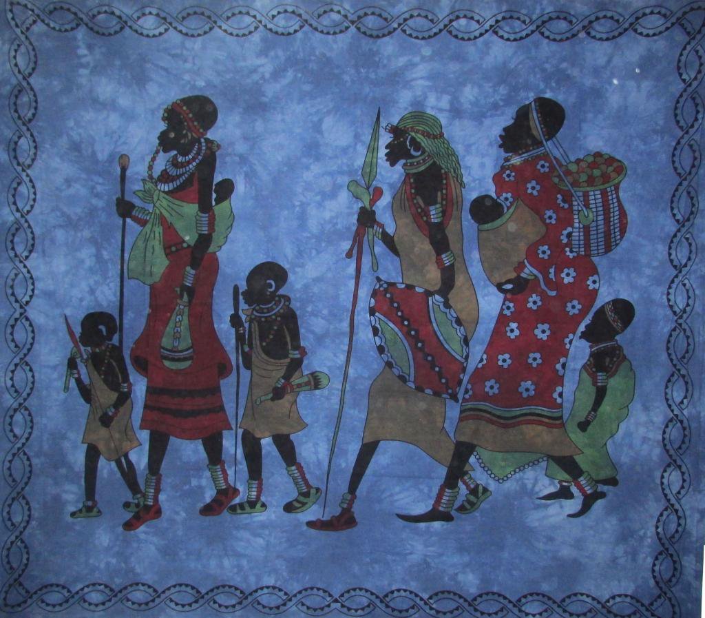 African Family Wall Hanging Bedspread Tapestry Hippie Bohemian Mandala Curtain