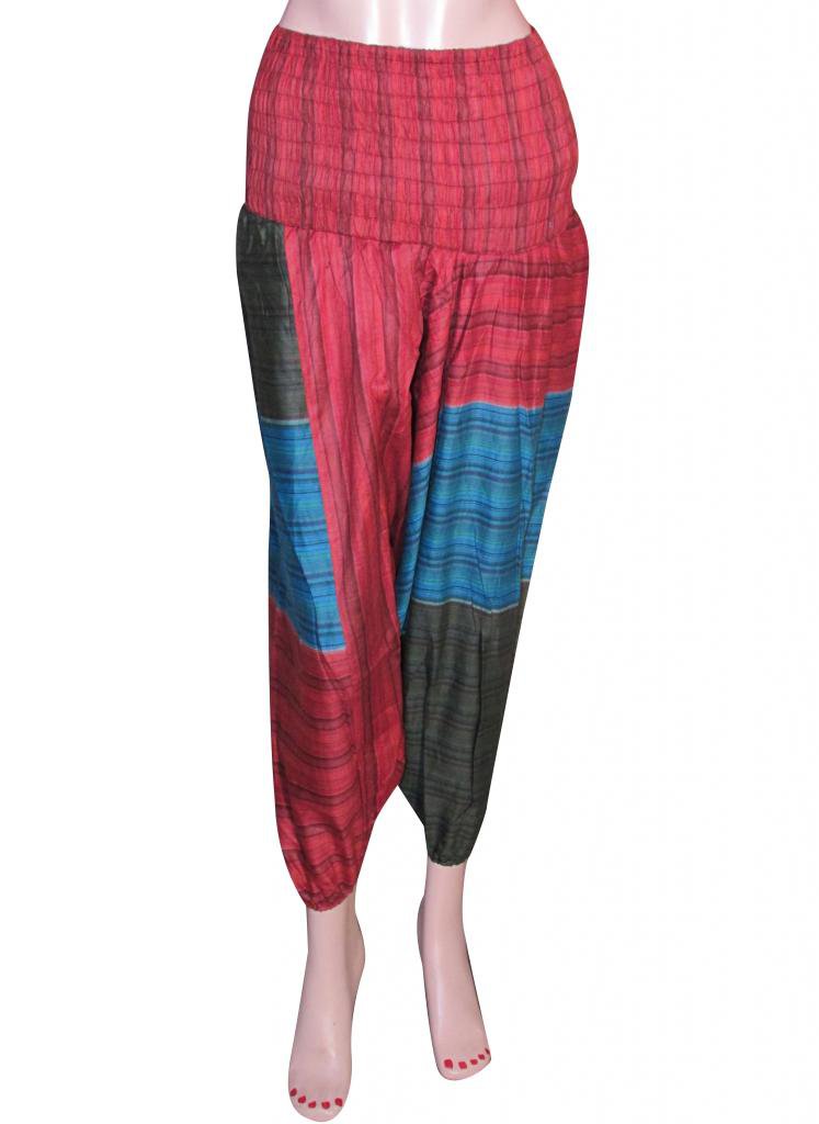 Baggy Genie Trouser Jumpsuit Boho Gypsy Indian Multi Color Harem Pants Stripes