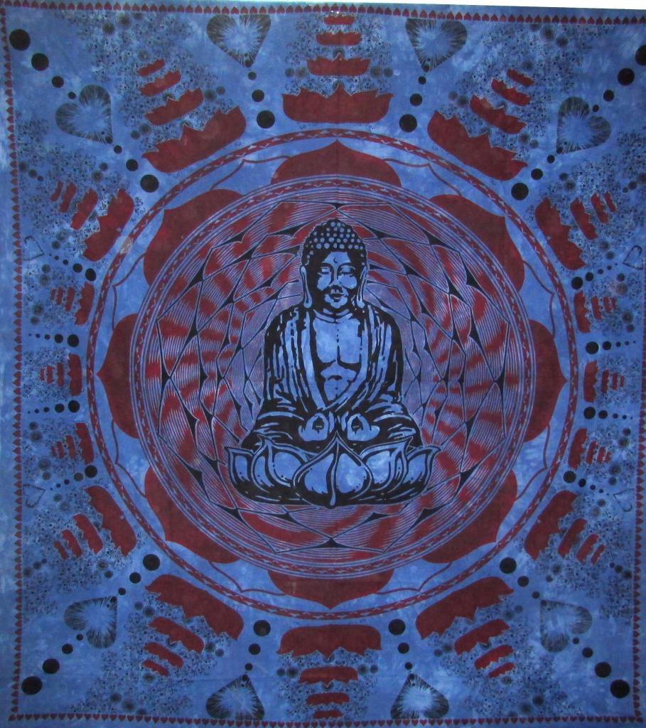 Buddha Wall Hanging Bed Cover Curtain Tapestry Boho Hippie Horoscope Mandala