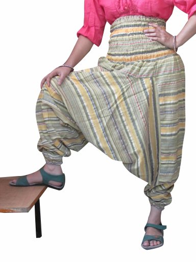 Beautiful Stripes Harem Pants Baggy Genie Trouser Jumpsuit Boho Gypsy Indian