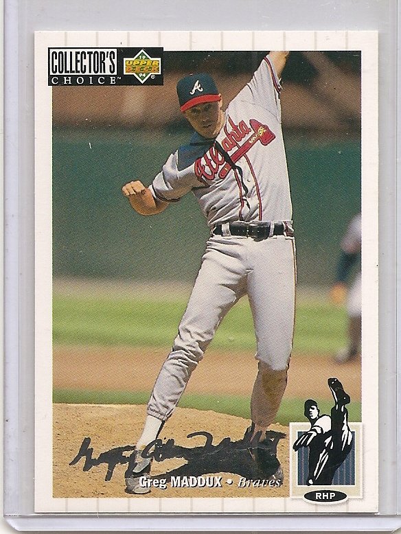 Greg Maddux - 1994 Collector's Choice - Silver Signature # 183 Nr. Mint (Item # EC-2)