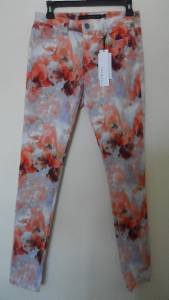 Calvin Klein Jeans Leggings Pants Sz 6 / 28 Skinny Slim Multi Color