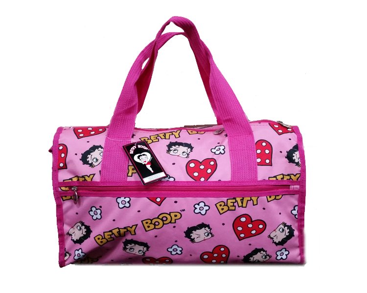 Betty Boops Pink Duffel Bag - 19"