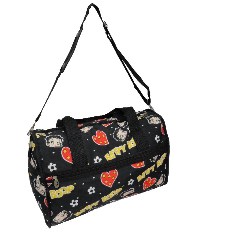 Betty Boops Black Duffel Bag - 19"