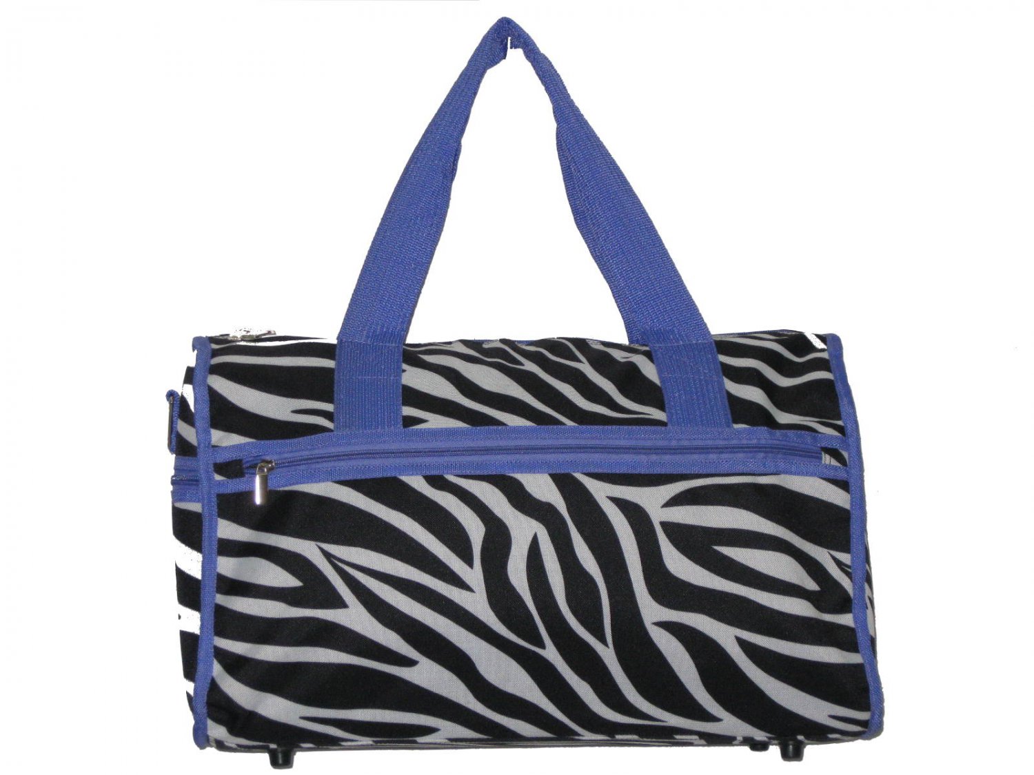 Zebra Purple Trim Duffel Bag - 19"