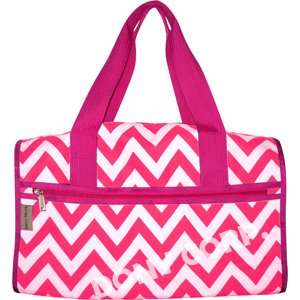 Chevron Fuchsia Duffel Bag - 19"