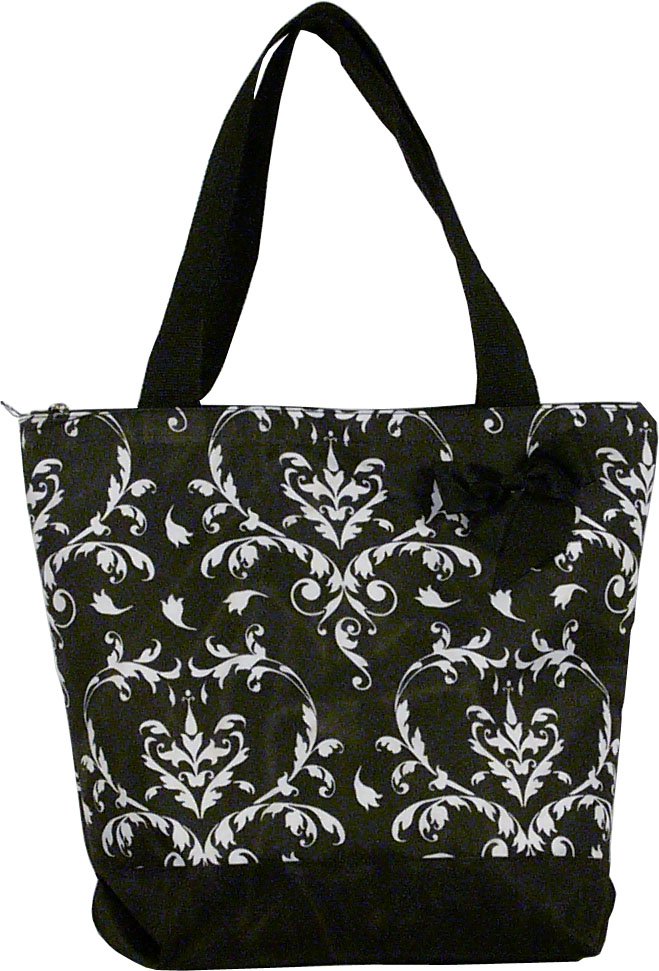 Damask Shopping Bag -17"