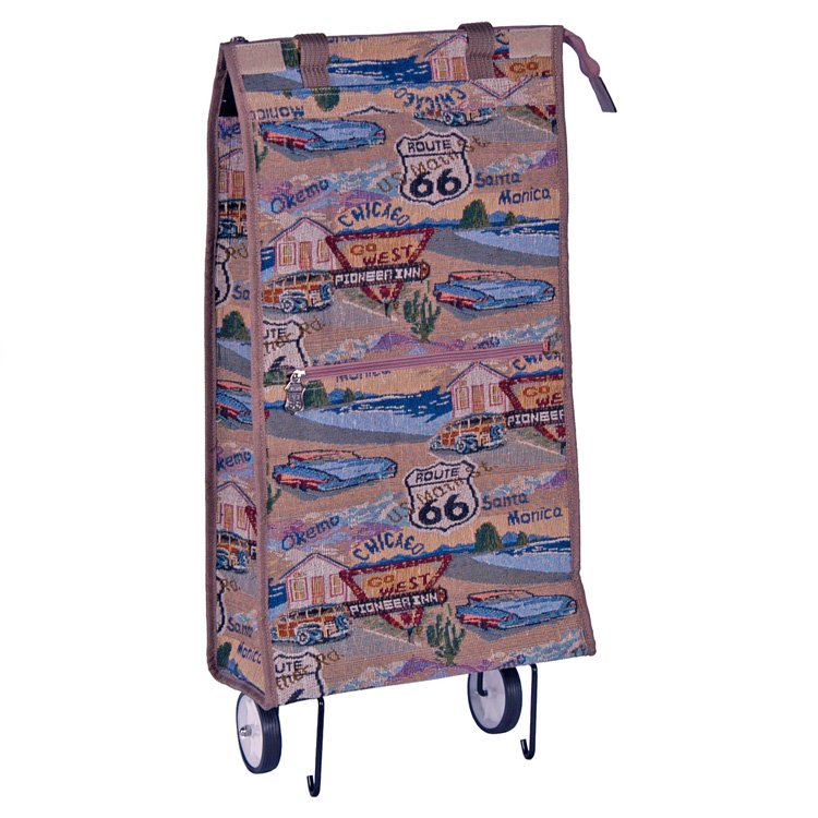 Route 66 Rolling Shopping Bag - 22"