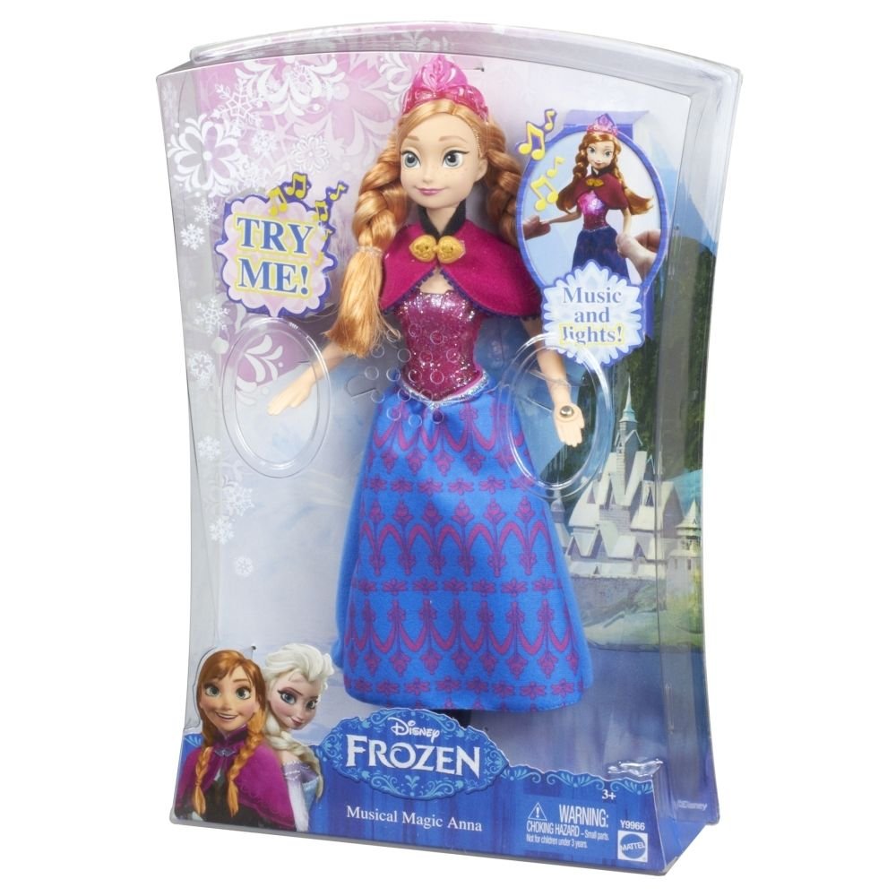 Disney Frozen Anna Doll 12" Musical Magic w/FREE Olaf Talking Plush
