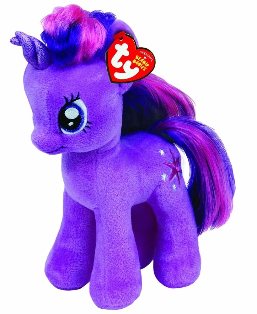 My Little Pony Ty Beanie Baby Twilight Sparkle (w/FREE NEON PONY BLIND BAG!)