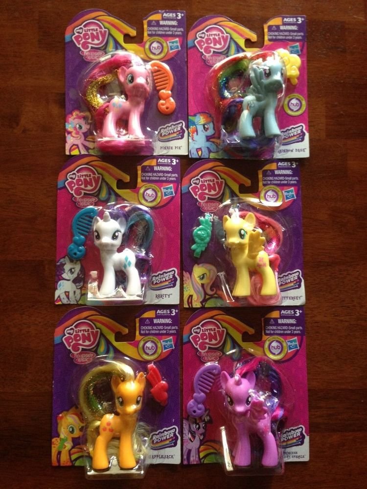 My Little Pony Rainbow Power Mane Six Complete Set w/FREE PONY BLIND BAG