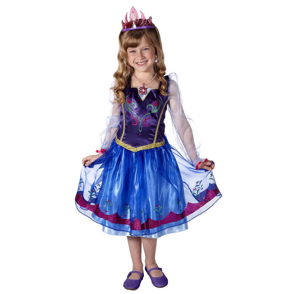 Disney Frozen Anna Dress w/FREE Anna Tiara
