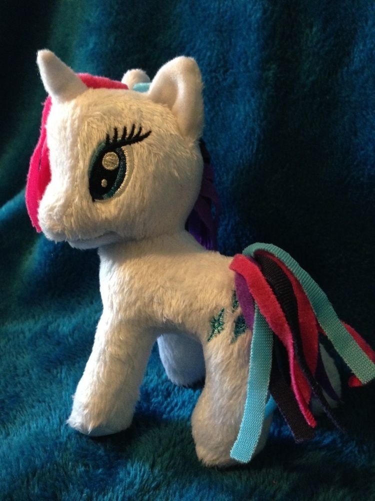 My Little Pony Funrise Plush Rarity (Rainbowfied) 5" w/FREE PONY BLIND BAG