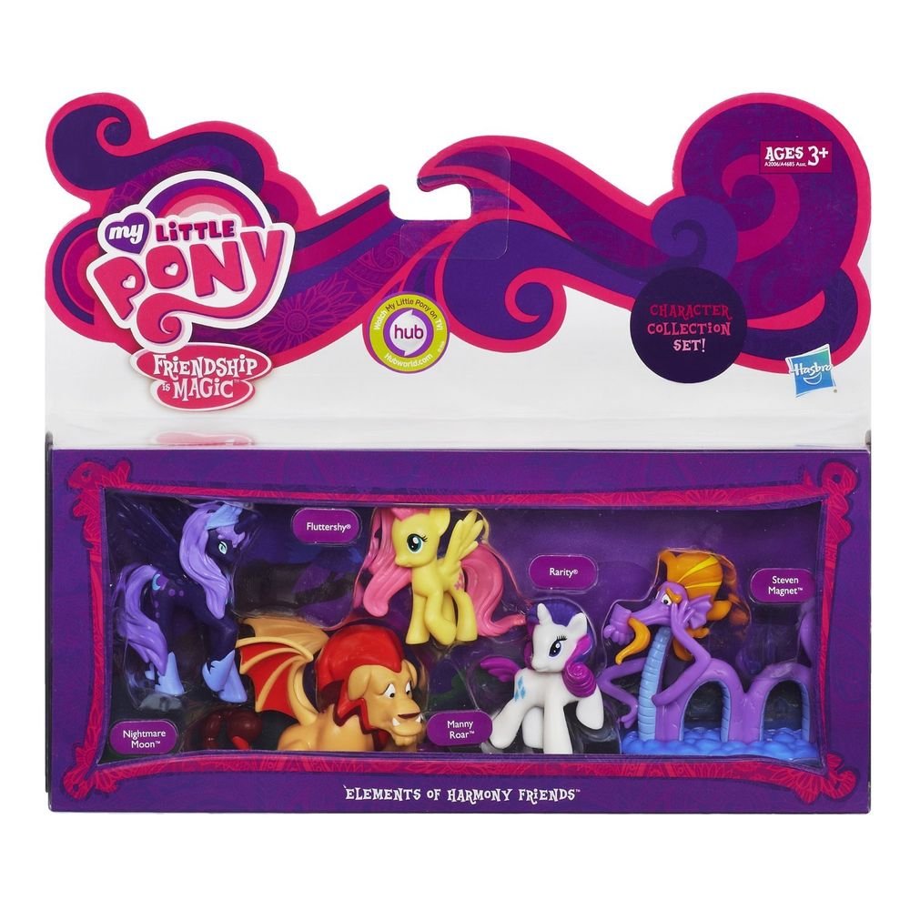 My Little Pony Elements of Harmony Set w/ Nightmare Moon & FREE PONY BLIND BAG