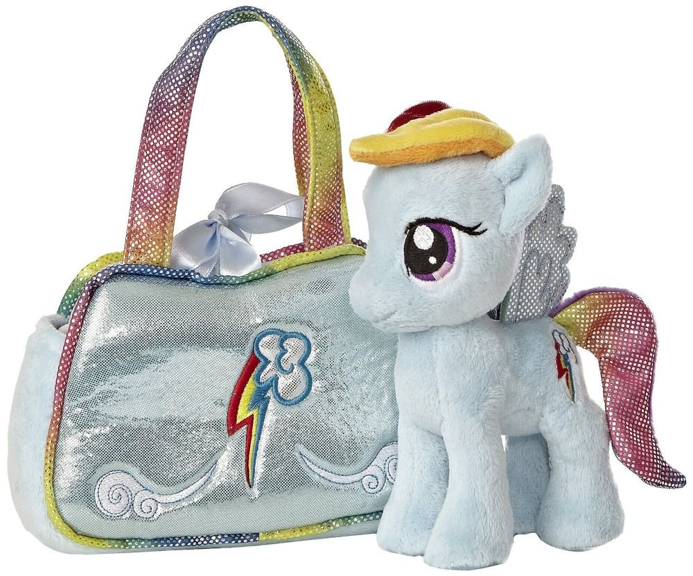 My Little Pony Aurora Plush Rainbow Dash Cutie Mark Carrier w/FREE PONY BLINDBAG