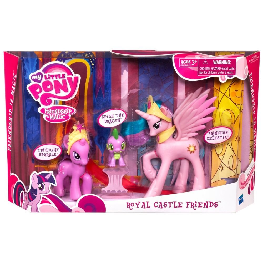 My Little Pony Royal Castle Friends (Celestia, Twilight, Spike) w/FREE BB
