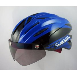 GVR Cycling Helmet G-203V With Magnetic Visor illusion - Blue Free Shipping !