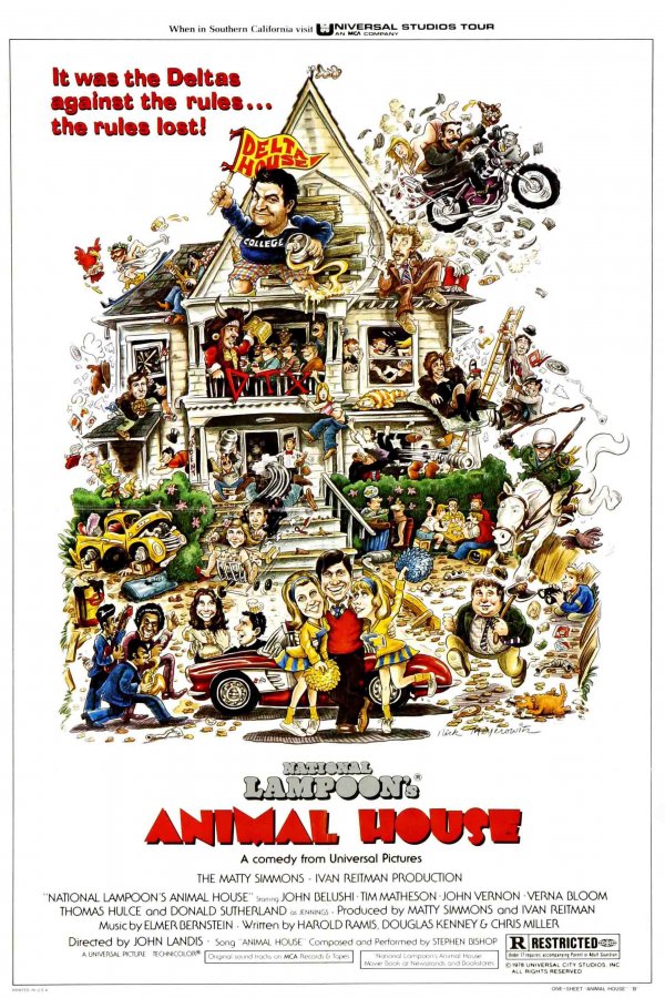 JOHN BELUSHI KEVIN BACON JOHN LANDIS SIGNED X9 "ANIMAL HOUSE" MOVIE SCRIPT RPT
