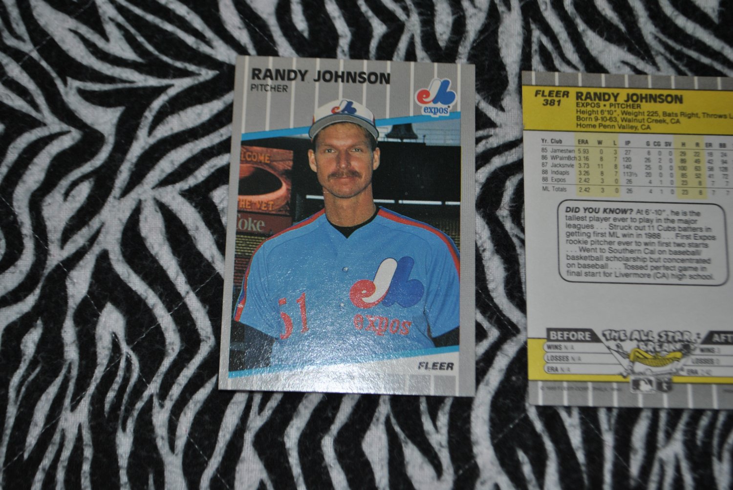 1989 randy johnson rookie card