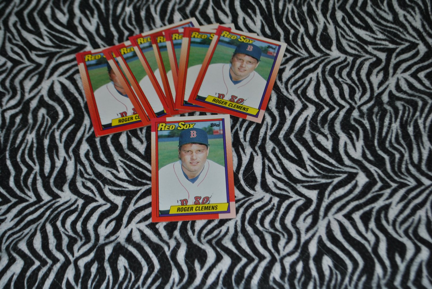 1990 topps roger clemens lot