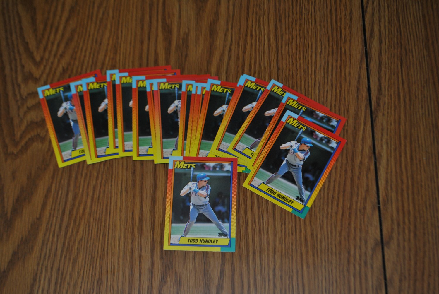 1990 topps traded todd hundley rookie card lot.