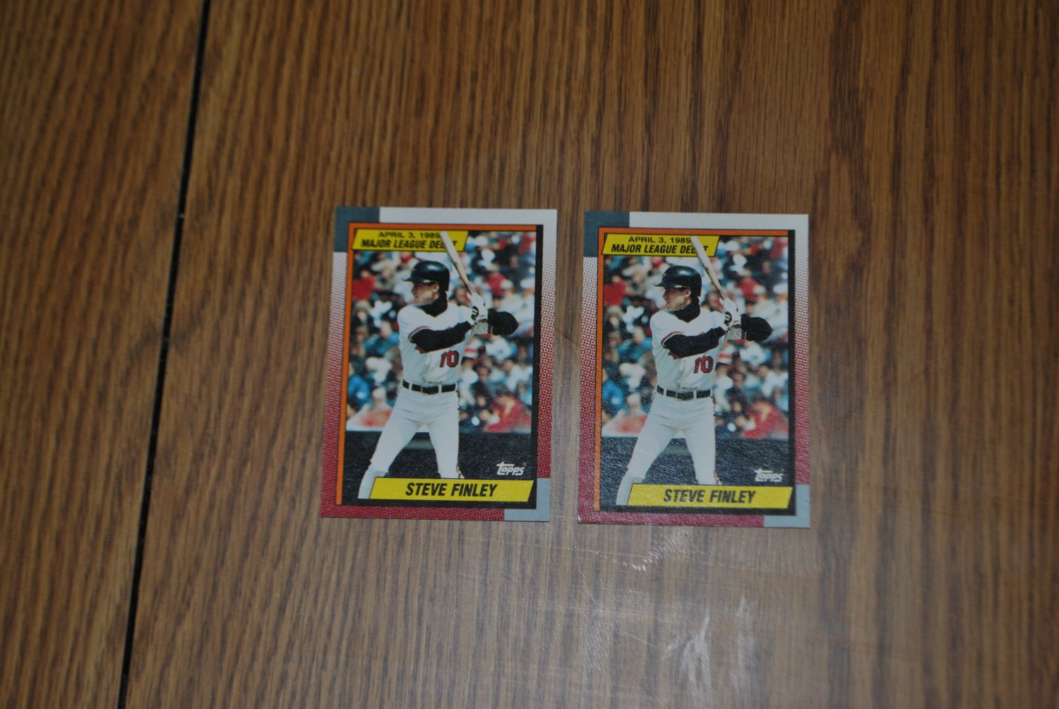 1989 topps major league debut steve finley lot.