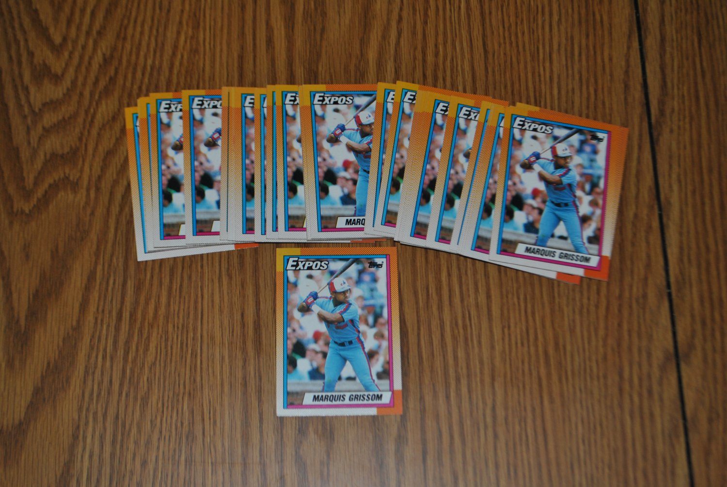 1990 topps marquis grissom rookie card lot..