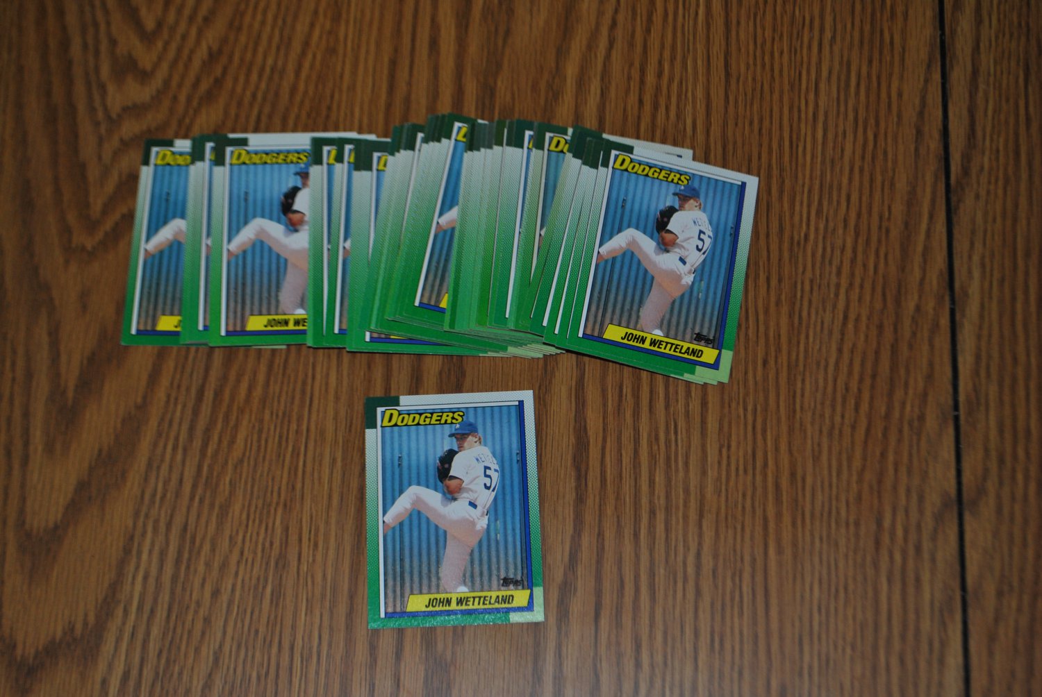 1990 topps john wetteland rookie card lot.