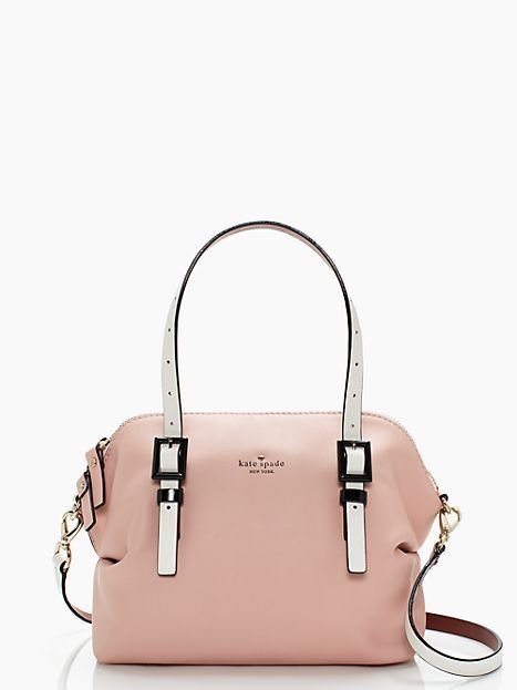 Kate Spade Handbag NEW Waverly St. Drew Satchel Handbag in Pink Champagne NWT