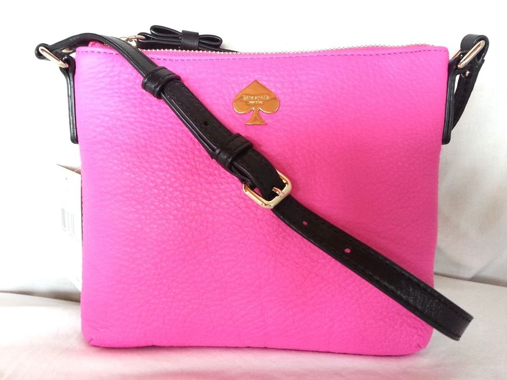 Kate Spade New York Leather Leroy Street Tenley Crossbody Bag Pink NWT: RP:$178