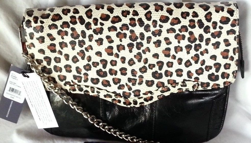 Rebecca Minkoff Cheetah Print Leather Beau Shoulder Bag/Clutch NWT-SRP: $495