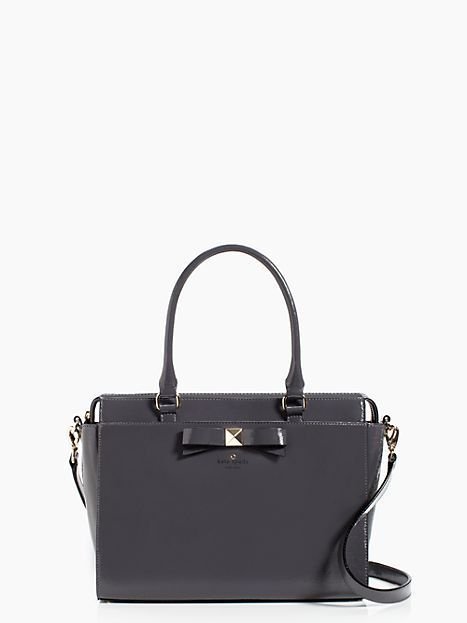 Kate Spade New York Beacon Court Jeanne Leather Tote Bag in Grey NWT:RP: $398