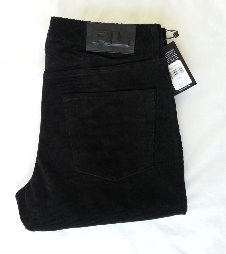 Ralph Lauren Classics Black Cord Pant/Jean-Size 32 x 33-NWT-RP: $295
