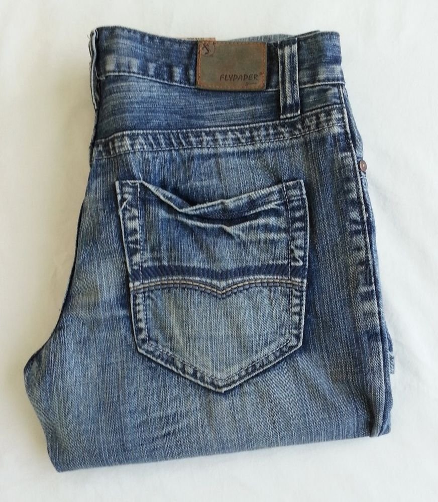 Men's Flypaper Denim Jeans- Boot Cut in Light Blue Sz 30x31 - NWT - SRP: $52