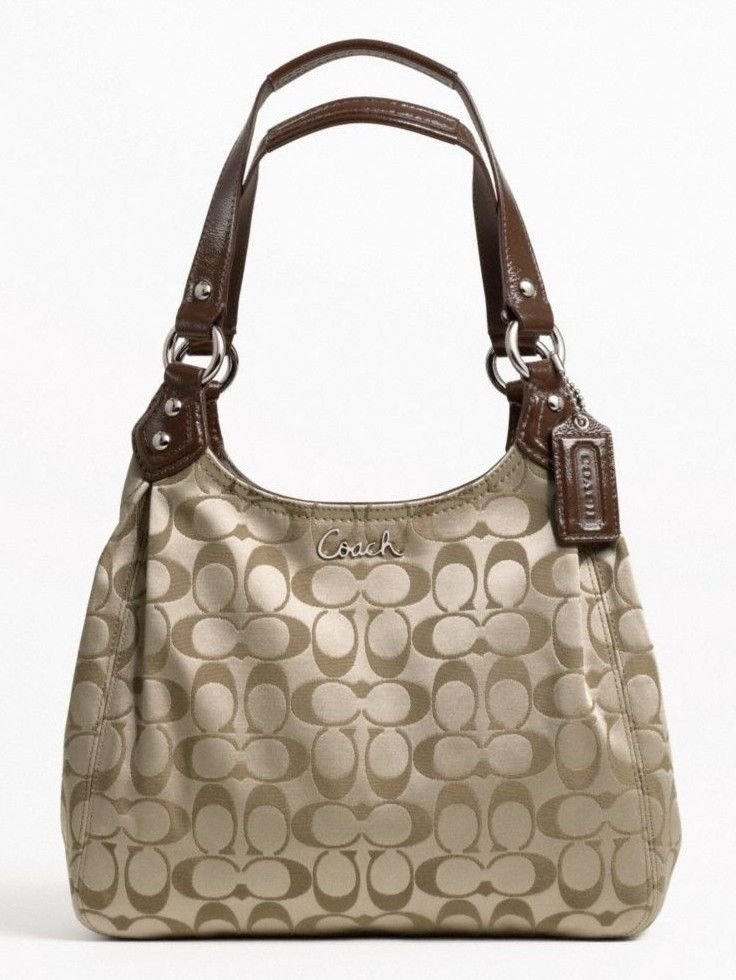 Coach Ashley Signature C Fabric Hobo/Shoulder Bag in Khaki-NWT-SRP:$298