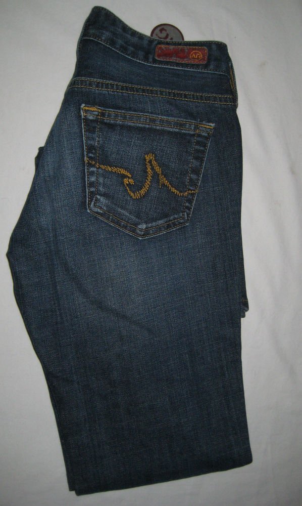 Women's AG Adriano Goldschmied "The Club" Bootcut Jeans Denim Dark Blue 24R NWT
