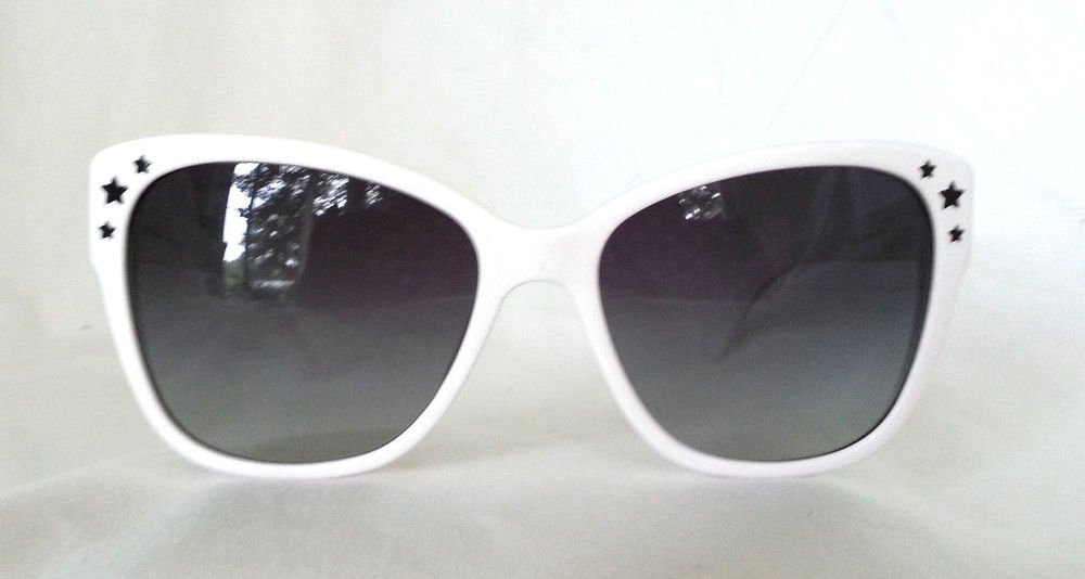 Dolce & Gabbana Sunglasses White with Black Stars DG4124 Made in Italy - NWOB