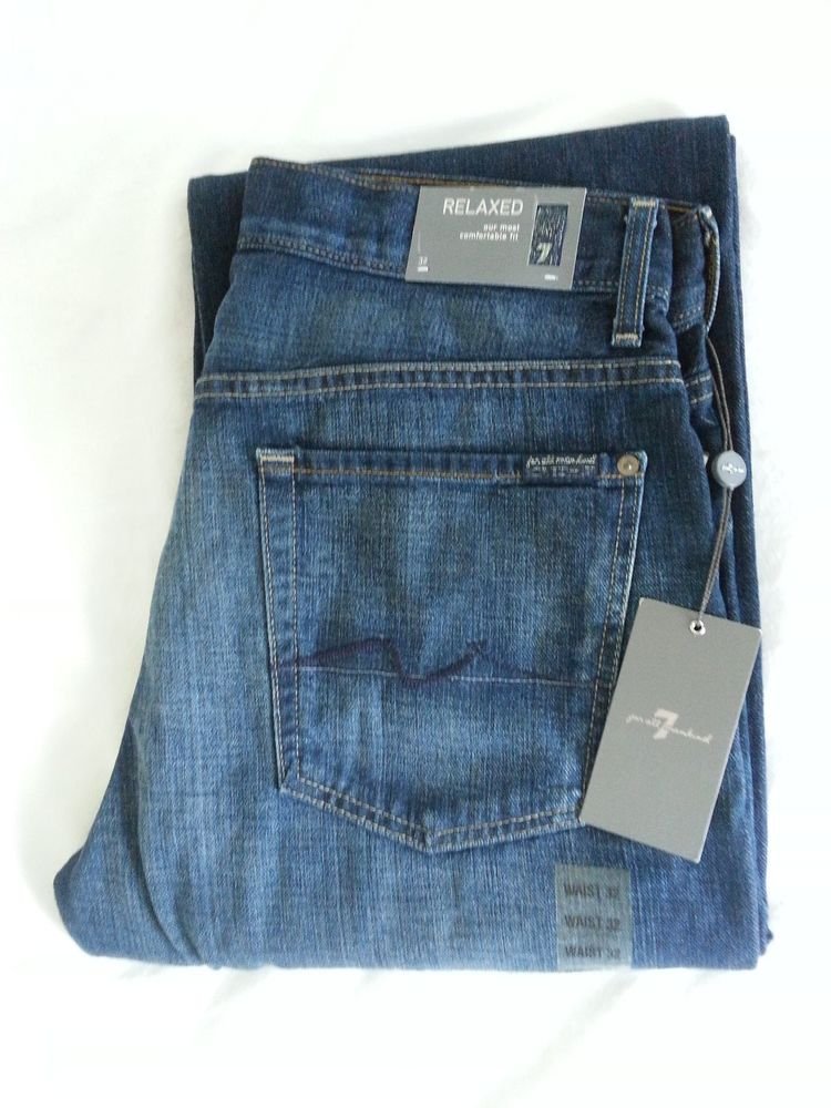 Men's 7 for all mankind Standard or Relaxed Jeans 32 x 34 NWT-SRP: $215/$170