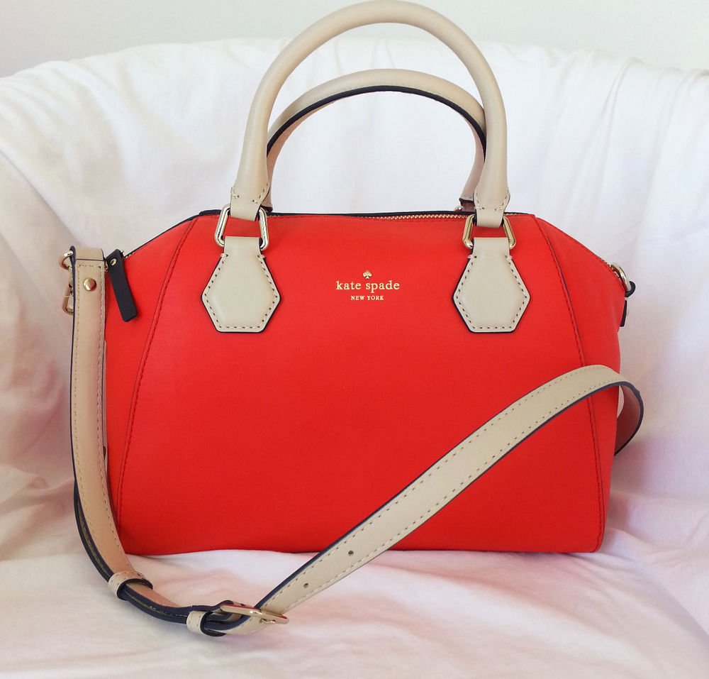 Kate Spade Handbag Catherine Street Pippa Satchel Shoulder Bag Red NWT: RP: $398