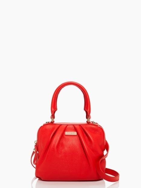 Kate Spade New York Five Points Kinsey Leather Satchel Handbag in Flame NWT