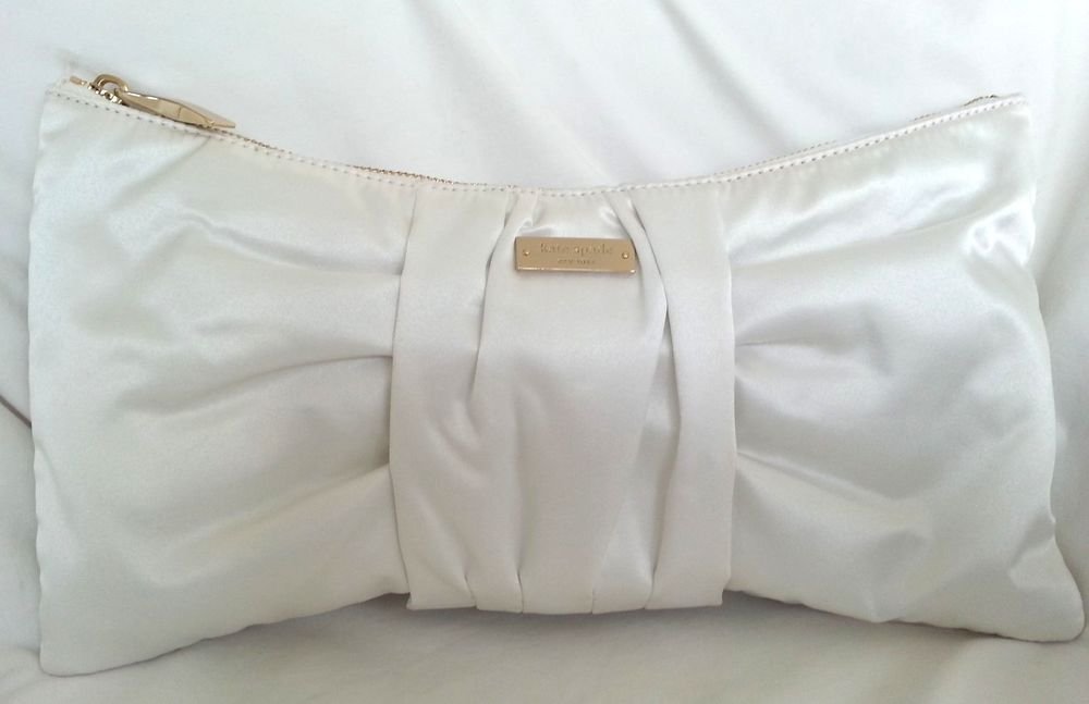 Kate Spade New York Wedding Belle Silka Clutch Bag in Bridal Cream-NWT: SRP:$298
